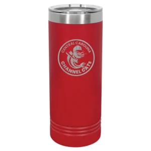 Channel Cats Circle Engraved Skinny Tumbler