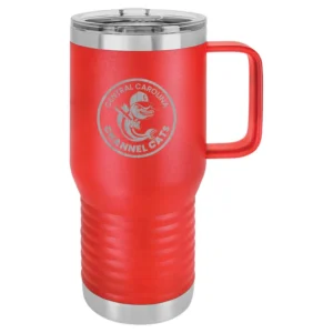 Channel Cats Circle Engraved Travel Mug