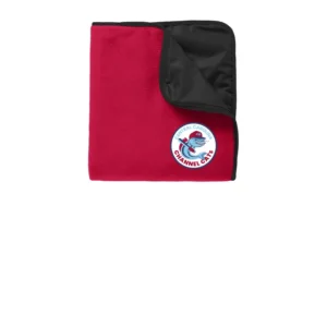 Channel Cats Circle Fleece & Poly Travel Blanket