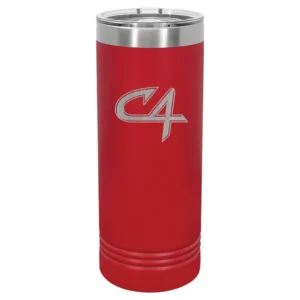 Channel Cats C4 Engraved Skinny Tumbler
