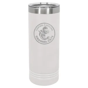 Channel Cats Circle Engraved Skinny Tumbler
