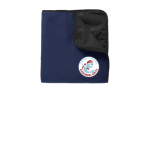 Channel Cats Circle Fleece & Poly Travel Blanket