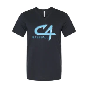 Channel Cats C4 Baseball Logo Adult V-Neck