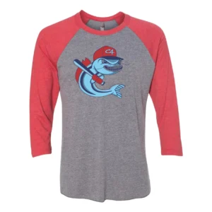 Channel Cats Catfish Logo Adult Baseball Tee
