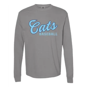 Cats Baseball Logo Adult Long Sleeves