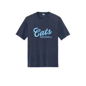 Cats Baseball Logo Adult T-Shirt