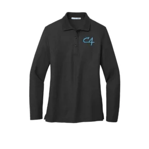Channel Cats C4 Embroidery Ladies Long Sleeve Polo