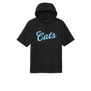 Cats Logo Adult Short Sleeve Hoodie