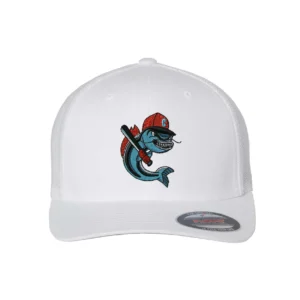 Channel Cats Catfish Embroidery Adult Fitted Hat