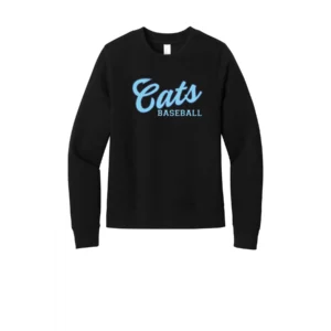 Cats Baseball Logo Ladies Sweatshirt