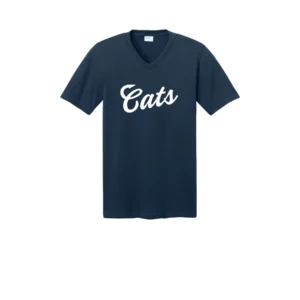 White Cats Logo Adult V-Neck