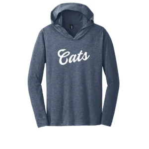 White Cats Logo Adult Long Sleeve Hooded Tee