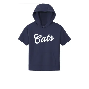 White Cats Logo Youth Short Sleeve Hoodie