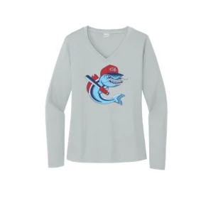 Channel Cats Catfish Logo Ladies Long Sleeves