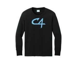 Channel Cats C4 Logo Youth Long Sleeves