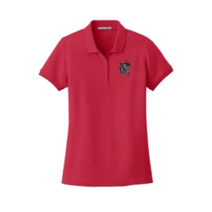 Channel Cats Catfish Embroidery Ladies Polo